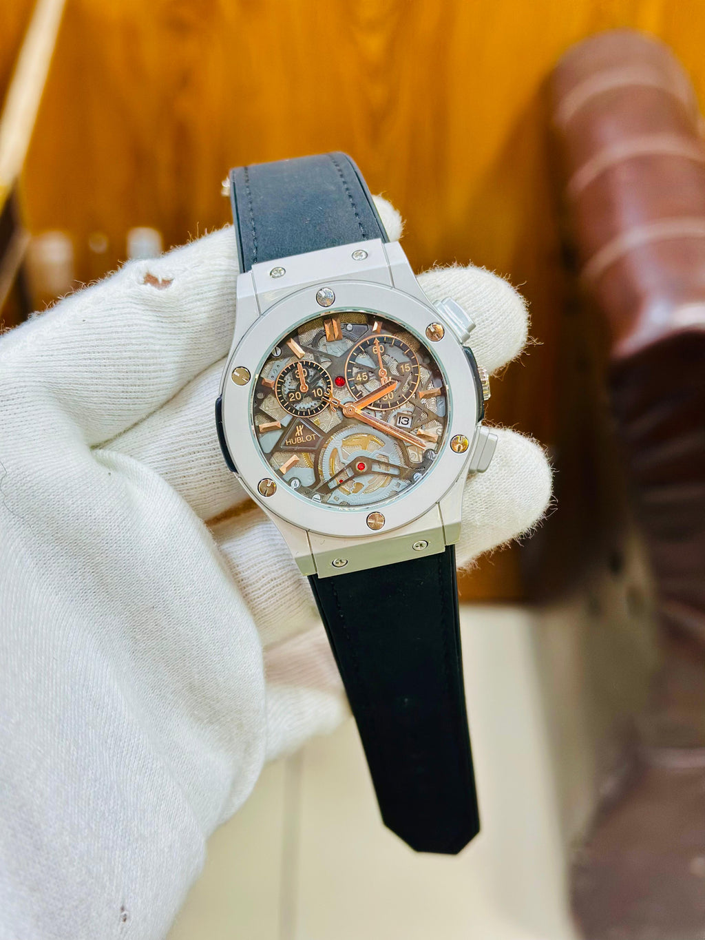 Hublot Luxury Watch – Multiple Colors | Date Working | Leather Strap | Master Lock