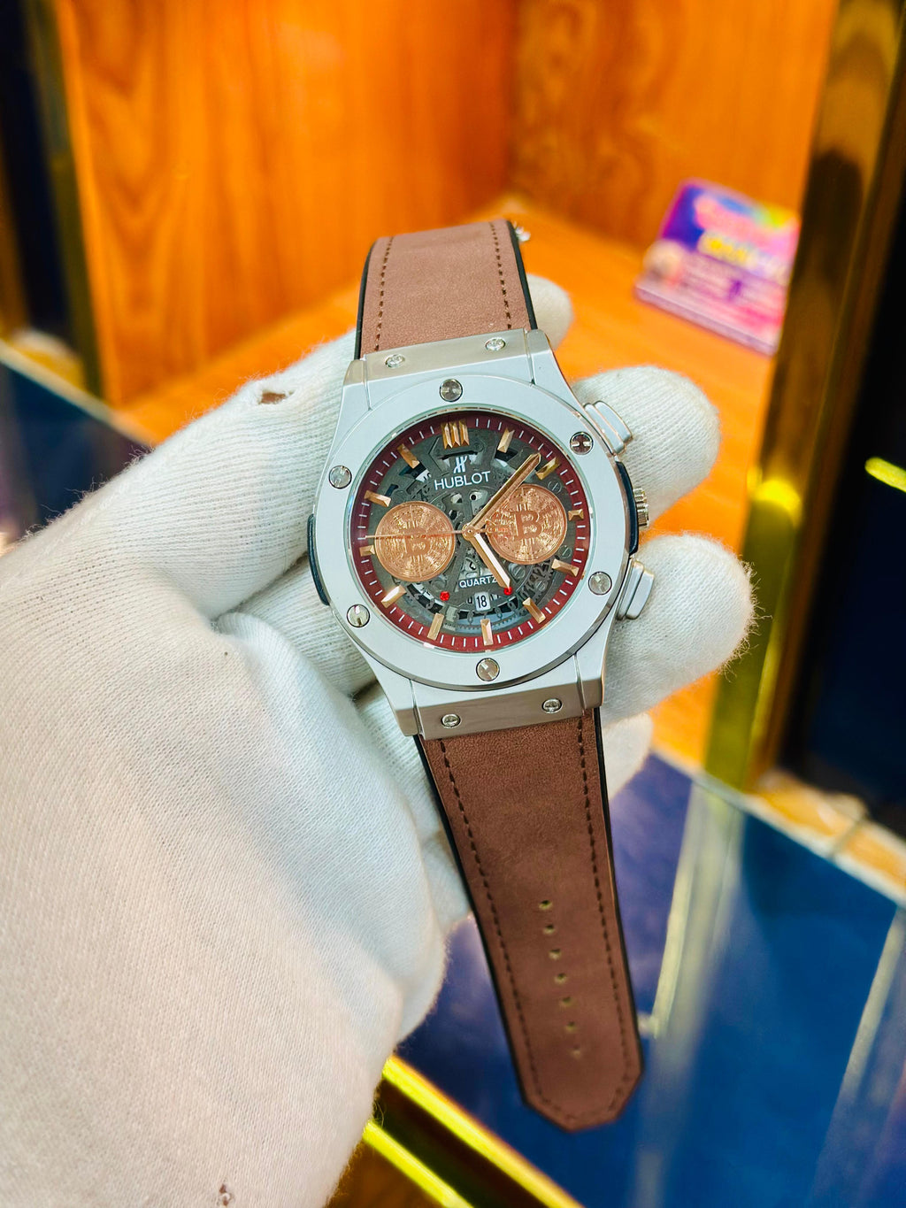 Hublot Luxury Watch – Multiple Colors | Date Working | Leather Strap | Master Lock