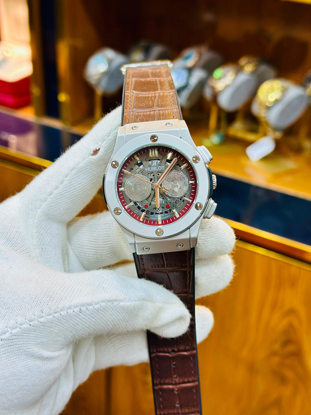 Hublot Luxury Watch – Multiple Colors | Date Working | Leather Strap | Master Lock