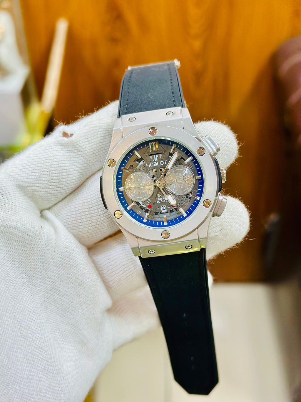 Hublot Luxury Watch – Multiple Colors | Date Working | Leather Strap | Master Lock