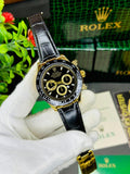 Rolex Daytona Luxury Watch – Date Working | Leather Strap | Master Lock